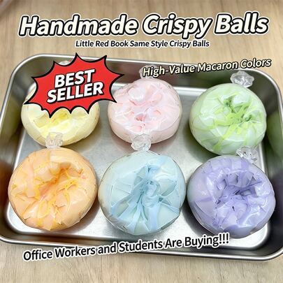 1 quả bóng bóp giòn, đồ chơi giảm căng thẳng cho giáo viên văn phòng, chất liệu mềm mại, độ đàn hồi chậm, cảm giác bóp thoải mái, bóng bóp, bóng bóp gel mềm giảm căng thẳng, giảm stress, bóng bóp giảm căng thẳng đầu ngón tay, đồ chơi bóp gel mềm thủ công, quà tặng ngày lễ (màu ngẫu nhiên)