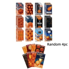 4pcs Basketball Themed Mini Notebooks, Spiral Bound, Tear-Off Pages | Ideal Birthday Gift And Daily Use, Sports Fans Exclusive, Flip Page Design, Spiral Binding Notebooks - Multicolor - View 9