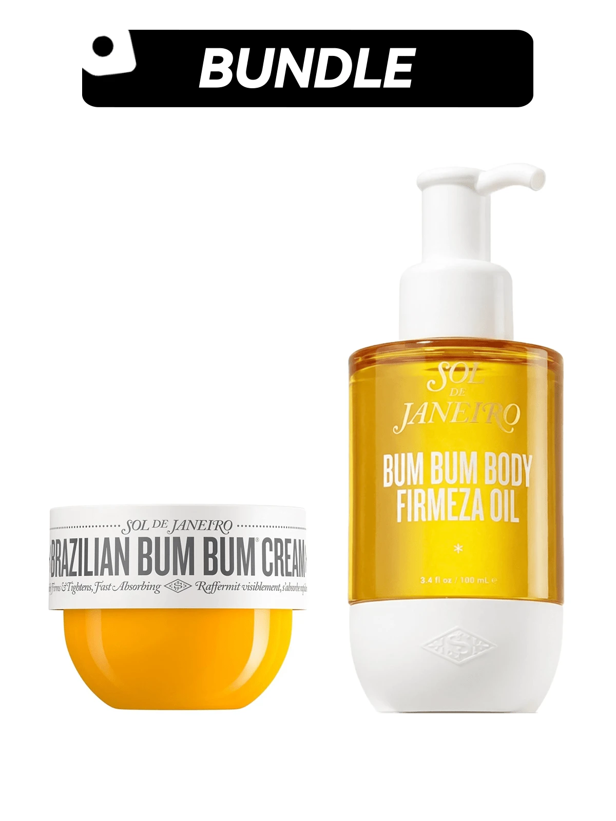 Sol de Janeiro [Bộ sản phẩm dầu dưỡng thể] Kem dưỡng thể Brazilian Bum Bum + Dầu dưỡng thể Bum Bum 75ml + 100ml - Phù hợp với mọi loại da - Xem 1