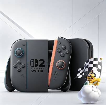 Nintendo Switch 港版Switch 2遊戲機 7.9吋OLED螢幕 256G大容量 便攜式掌機 智慧降噪 支援4K輸出 相容Switch一代遊戲