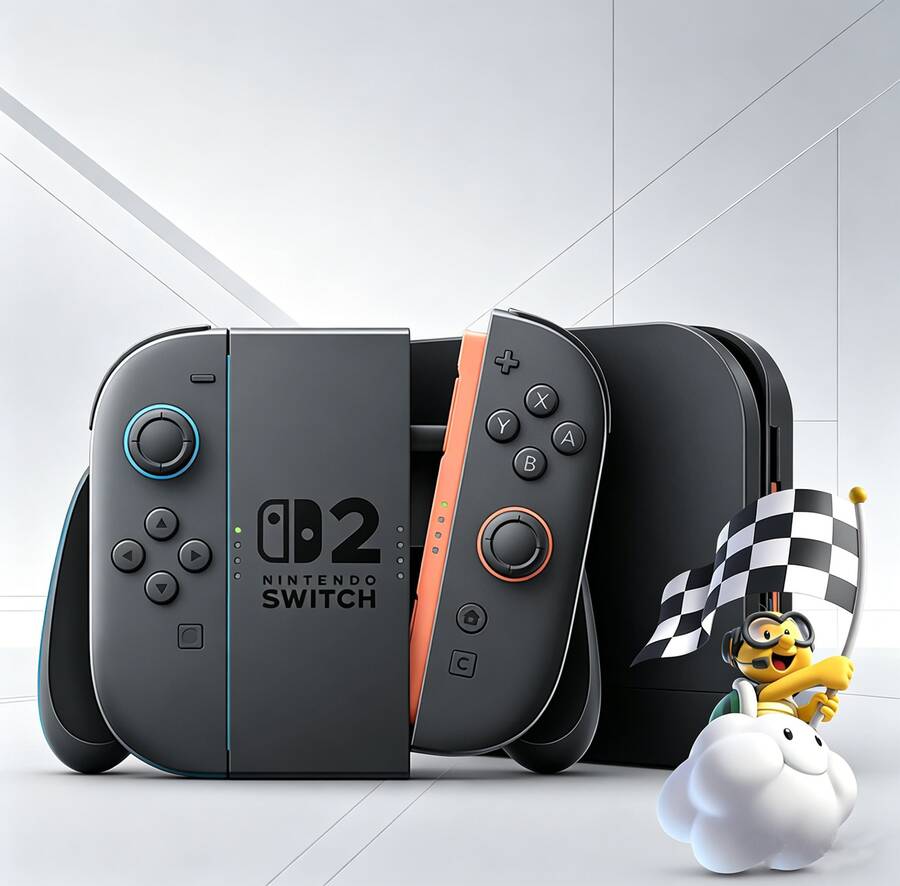 Nintendo Switch Consola de juegos Switch 2 versión de Hong Kong, pantalla OLED de 7,9 pulgadas, gran capacidad de 256 GB, consola portátil, cancelación de ruido inteligente, compatible con salida 4K, compatible con juegos de Switch 1. - Ver 1