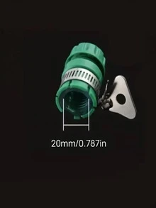 1/2英寸转3/4英寸Y型分水器，软管分流器，花园水龙头1转2适配器，带阀门分水器，适用于浇水枪和洗衣机水龙头 - 查看 12