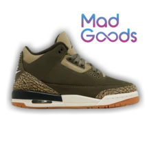 Nike Air Jordan 3 Retro Grade School 'Family Affair' (Unisex) Medium Olive/Sequoia/Neutral Olive/Sail/Total Crimson DM0967-202 Winter New - màu xanh lá - Xem 1