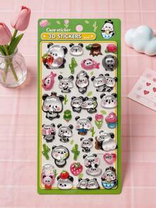 Adesivos de Selo 3D em Relevo de Comida Japonesa Sushi, Selo de Gota de Cristal Fofo de Shiba Inu e Panda, Perfeito para Decorar Planejador, Diário, Colagem, Capa de Telefone, Álbum de Fotos DIY e Presentes de Feriado - Multicolorido - Visão 18