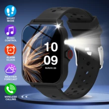 HOT 1pc Full-Screen Touch Smart Watch For Men & Women, Calling, Step Counting, Calorie Tracking, Multi-Sport Modes, Distance Tracking, Incoming Call & Sedentary Reminder, Multifunctional Smart Watch, Wireless Connection Compatible With Android Phones - 查看 14