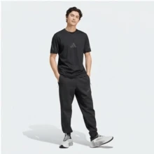 Adidas True Healing Series Cooling Striped Short-Sleeve T-Shirt With Brand Logo, Men's, Black - Black - View 7