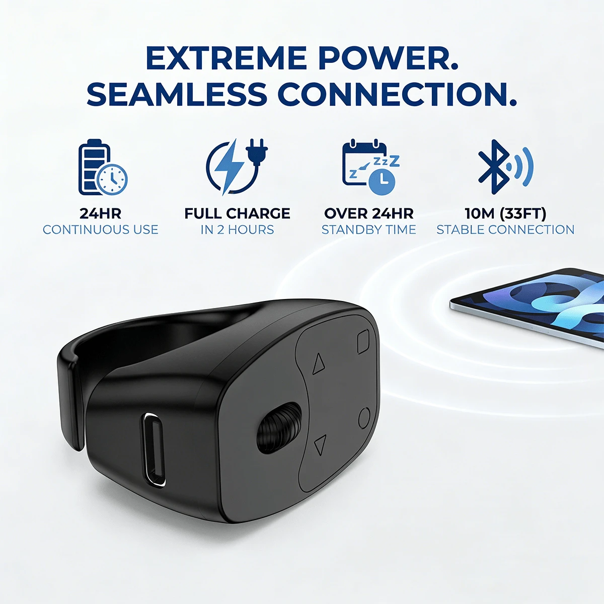Wireless Rotary Remote Control Ring Compatible With Mainstream Social Media Short Video Platforms, Hands-Free Scrolling Shooting, Can Be Used As Camera Remote Control, Selfie Stick, Slider Remote Control, Built-In 30mAh Battery, Ideal For Summer Vacation, Travel And Other Occasions - Multicolor - View 1