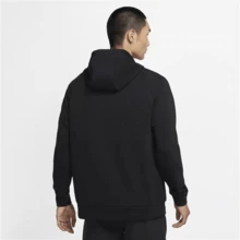 Nike字母Logo印花加絨套頭連帽衛衣 男款 - 黑色 - 查看 2
