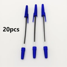 10/20/30/50支装 凝胶墨水笔 塑料圆珠笔，蓝黑色墨水，耐用便携，办公用品，文具（黑色） - 套裝 - 查看 13