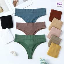 Kit de Calcinhas Feminina Sem Costura Poliamida Macia Confortável Cores Sortidas.  Sem Costura - Multicolorido - Visão 11