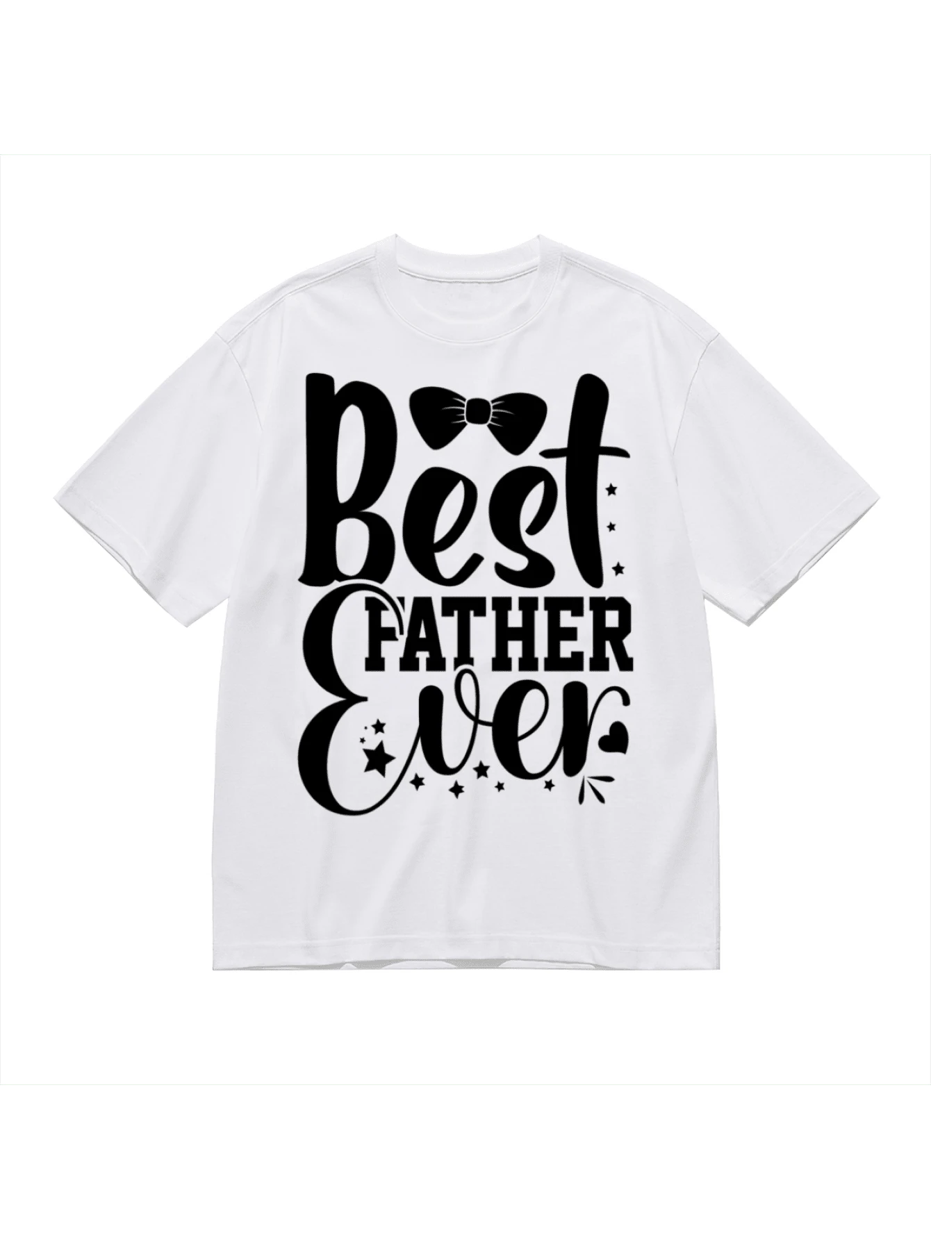Camiseta unisex estampada nueva de 2026, disponible en blanco y negro, prenda informal de algodón para verano - Negro - Ver 1