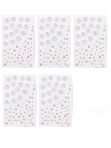1/3/5/8/10件 3D玫瑰水晶水鑽髮貼，自黏式花卉髮飾，適合女性/女孩，適用於婚禮、派對、舞會 - 玫瑰水鑽 - 查看 16