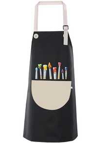 Delantal impermeable ajustable para niños con bolsillos, para pintura, cocina, hornear, jardinería, para niños y niñas - Multicolor - Ver 12