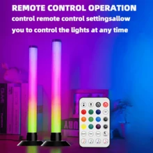2pcs RGB LED Light Strips, Desktop Ambient Lighting, 3 Control Modes, Music Sync, DIY Modes, Timer Function, Suitable For Living Room, Bedroom, Gaming Room, Great Gift - Multi-color light - View 4
