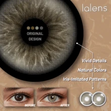 LEERMOO 1 Cặp Kính Áp Kính Dùng Một Lần 6 Tháng Đường Kính 14.5mm, Độ Cong Cơ Bản 8.6mm, Đồng Tử Nhỏ Màu Nâu Galaxy, Phù Hợp Cho Mắt Sáng và Mắt Tối, Hiệu Ứng Tự Nhiên Cho Trang Điểm Hàng Ngày Và Cosplay - Cannes Brown - Xem 7