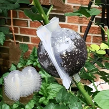 Caja para el crecimiento de raíces de plantas, dispositivo de reproducción de alta presión reutilizable y sin daños en forma de bola para el injerto de raíces de plantas, caja para la reproducción rápida de plantas mediante capas aéreas - Estilo 1 - Ver 4