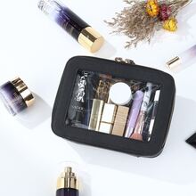 1个男女通用儿童旅行化妆包，双面透明化妆包，多种颜色可选，便捷双拉链化妆袋，旅行必备化妆品收纳包，生日礼物 - 彩色 - 查看 8
