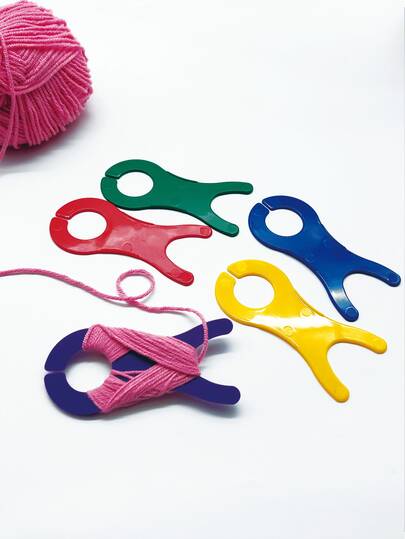 Ống cuộn chỉ mini 5 màu, thiết kế nhẹ, nhỏ gọn và tiết kiệm không gian, thích hợp cho chỉ len, chỉ thêu, chỉ may, phụ kiện thiết yếu cho đan, móc, thêu chữ thập, dệt.