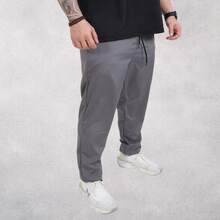 Men's Premium Tactel Pants 100% Polyester | Fitness, Running, Maximum Comfort - 皇家藍 + 鉛 - 查看 3
