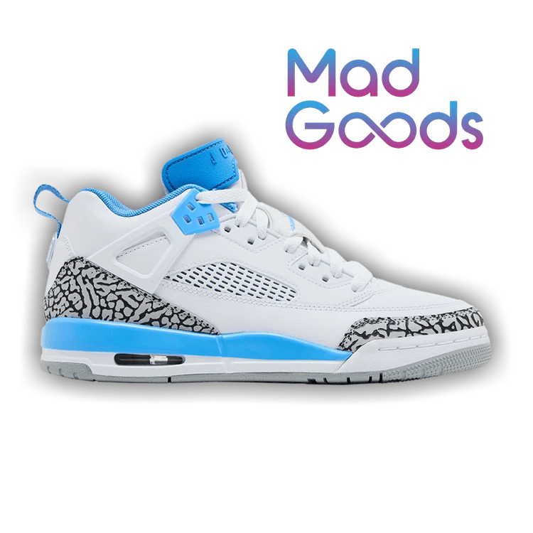 Nike Air Jordan Jordan Spizike Low 'UNC' (Unisex) White/University Blue/Wolf Grey/Anthracite FQ1759-141 Winter New - trắng - Xem 1