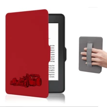 红色赛车图案保护套，适用于 7/6.8/6 英寸 Kindle Paperwhite（第 12/11/10/7/6/5 代 - 2024 年款），Kindle 电子阅读器 Colorsoft Signature Edition 配件，可爱简约的保护套，轻薄便携，适合作为礼物送给同事和朋友。 - 彩色 - 查看 10