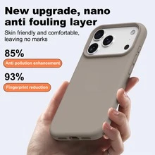 Luxury Magnetic Phone Case TPU Silicone Protection For IPhone 17 Pro Max 16 15 14 13 12 11 Black Blue Pink Grey Back Cover Shockproof Soft-Shell - Black - View 5