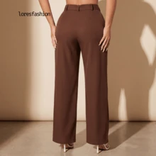 Women Pants - Burgundy - View 5