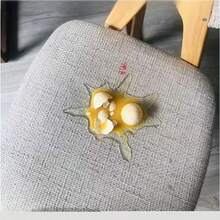 1pc Creative Cracked Egg Phone Holder, Unique Cute Novelty Stress Relief Gadget, Suitable For Office Desk Decor - Yellow - View 8