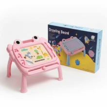 Magnetic Drawing Board For With Stand, Educational  Writing Board - Pink - View 6