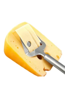 1PC Stainless Steel Cheese Grater, Cheese Shovel, Cheese Slicer, Pizza Cutter, Cooking Spatula, Multi-Function Cheese Grater, Kitchen Tool, Cake Baking Spatula, Suitable For Hotel, Restaurant, Kitchen, Western Restaurant, Outdoor Picnic, Suitable For Mother's Day, Star, Moon, Eid Al-Adha, Christmas - Silver - View 4