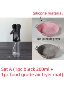 1个橄榄油喷雾瓶，塑料材质，适用于盛装各种液体，可用于户外烧烤、烤肉、低脂食品、沙拉、厨房、空气炸锅和露营，适合女孩使用，轻便家用烧烤喷雾器，可重复灌装。厨房小工具，厨房配件，返校季必备 - 请勿将喷雾瓶放入洗碗机清洗，否则高温可能导致瓶身变形（颜色和款式随机）。 - 彩色 - 查看 24