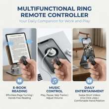 Wireless Scrolling Remote Control Suitable For Mainstream Social Media Platform Short Video Shooting, Compatible With Android System, Can Be Used As A Hands-Free Scrolling Shooting Camera For Smartphones. Can Be Used As A Photo Controller, Selfie Tool Or Slider Remote Control, Built-In 30mAh Battery. Ideal For Portable Camera Shutter And Travel Camera Shutter Remote Control, Suitable For Summer Vacation, Holiday And Other Scenarios. - Multicolor - View 5