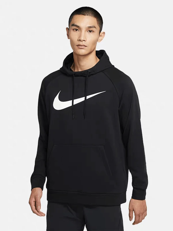  Áo hoodie nam in logo Nike, lót lông cừu, kiểu dáng chui đầu.