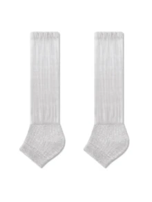 3 Pairs/1 Pair Ballet Style White Ruffle Mesh Ankle Leg Warmers, Breathable Sheer Lace Trim Mid-Calf Leg Warmers For Spring & Summer - Multicolor - View 13