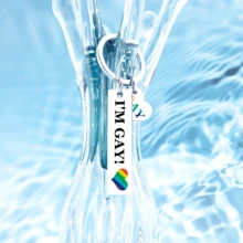 Móc khóa cầu vồng LGBTQ, món quà thú vị và độc đáo dành cho phụ nữ, nam giới, các cặp đôi, bạn trai, bạn gái. - Nhiều màu - Xem 6
