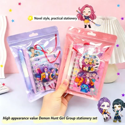 Bộ văn phòng phẩm K-Pop Witch Hunt gồm 1 món, sổ tay, đồ chơi sáng tạo, bút màu trung tính, quà tặng học sinh (kiểu ngẫu nhiên)