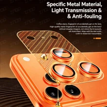 Miếng dán cường lực cao cấp bảo vệ ống kính camera cho iPhone 17 Pro/17 Pro Max, khung kim loại, bảo vệ toàn diện ống kính phía sau + chống phản xạ AR & AF. - Màu xanh lam - Xem 8