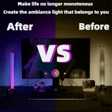2pcs RGB LED Light Strips, Desktop Ambient Lighting, 3 Control Modes, Music Sync, DIY Modes, Timer Function, Suitable For Living Room, Bedroom, Gaming Room, Great Gift - Multi-color light - View 6