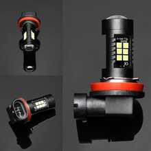 2 bóng đèn LED sương mù H7 H4 H11 HB4 9006 HB3 9005 ánh sáng trắng 6000K dùng cho xe hơi, đèn chạy ban ngày (DRL) 3030SMD, điện áp 12V 24V - A - Xem 4
