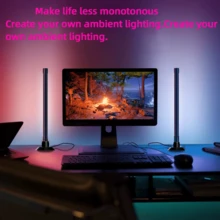 2pcs RGB LED Light Strips, Desktop Ambient Lighting, 3 Control Modes, Music Sync, DIY Modes, Timer Function, Suitable For Living Room, Bedroom, Gaming Room, Great Gift - Multi-color light - View 9