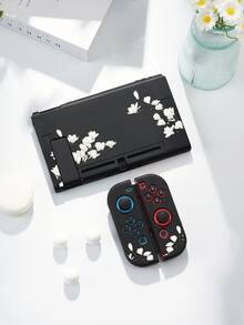 2025 New 2 Accessories, White Floral Print Protective Case/Cover, Compatible With Switch 2/Switch NS/Switch OLED/Lite, Compatible With Switch 2/Switch Console, Full Set Including Storage Bag, Game Card Case, Switch Protective Cover, Best Gift Compatible With Switch Players - Multicolor - View 14