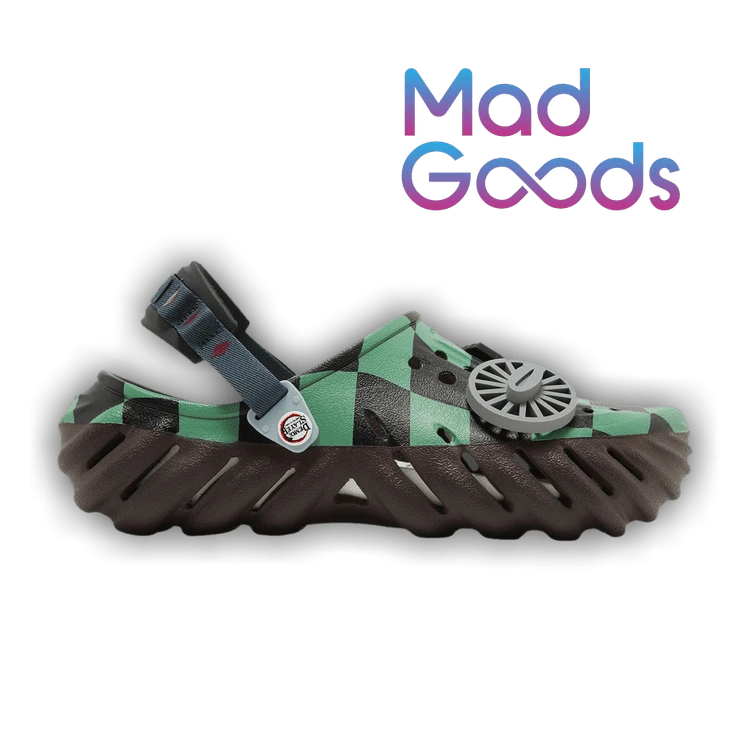 Crocs  X Echo Clog 'Tanjiro' (Unisex) Green/Brown 209317-2ZH Winter New