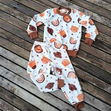 Fleece Pajamas, Sets Of 1, 2, And 3, For Boys. - 灰長頸鹿 - 查看 3