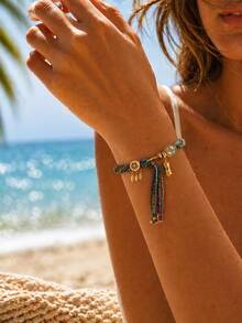 Adjustable Handmade Multi-Color Braided Rope Bracelet, Retro Bohemian Style, Comfortable For Daily Wear - Braided Bracelet - View 7