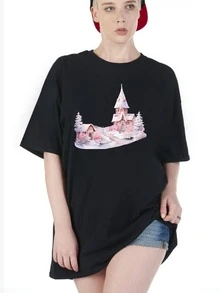 Women T-Shirts - Black - View 1