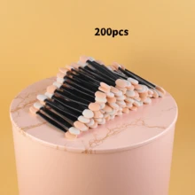 Bộ 200 cọ tán phấn mắt hai đầu, cọ trang điểm mắt hai mặt dùng một lần hình bầu dục. - Nhiều màu - Xem 14