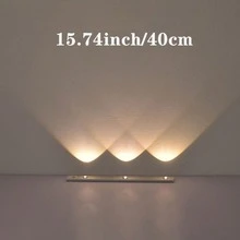 1个LED人体感应灯，3种色温可调，超薄智能橱柜灯，适用于厨房、卧室、橱柜、衣柜、楼梯、走廊，200mAh/350mAh电池供电，必备家居配件 - 貓眼長條感應燈 - 查看 19