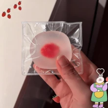 Super Doux Jouet Squishy Mochi Fraise, Jouet Anti-Stress à Rebond Lent, Jouet Kawaii en Silicone à Presser, Jouet Sensoriel Anti-Anxiété pour Enfants et Adultes, Jouet de Bureau, Faveur de Fête et Cadeau - Multicolore - Voir 3