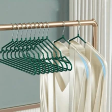 20pcs Modern Color Non-Slip Coated Clothes Hangers, Luxury Home Use - Multicolor - View 8