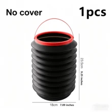 4L Collapsible Trash Can, Magic Bucket, Portable Retractable Water Bucket, Multi-Function Folding Storage Bucket For Outdoor Camping, Car Travel, Picnic, Car Washing, Space-Saving, Lightweight, Reusable Waste Bin, Suitable For Hiking, Camping, Backyard, Home, Kitchen, Office, Easy To Carry And Store - Multicolor - View 14